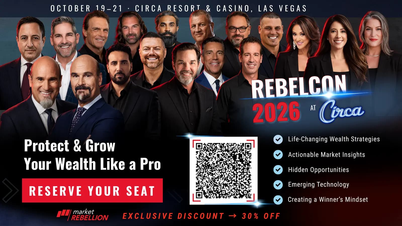 RebelCon 2026 at Circa - October 19-21, Las Vegas. Protect and grow your wealth like a pro. Reserve your seat, 30% off