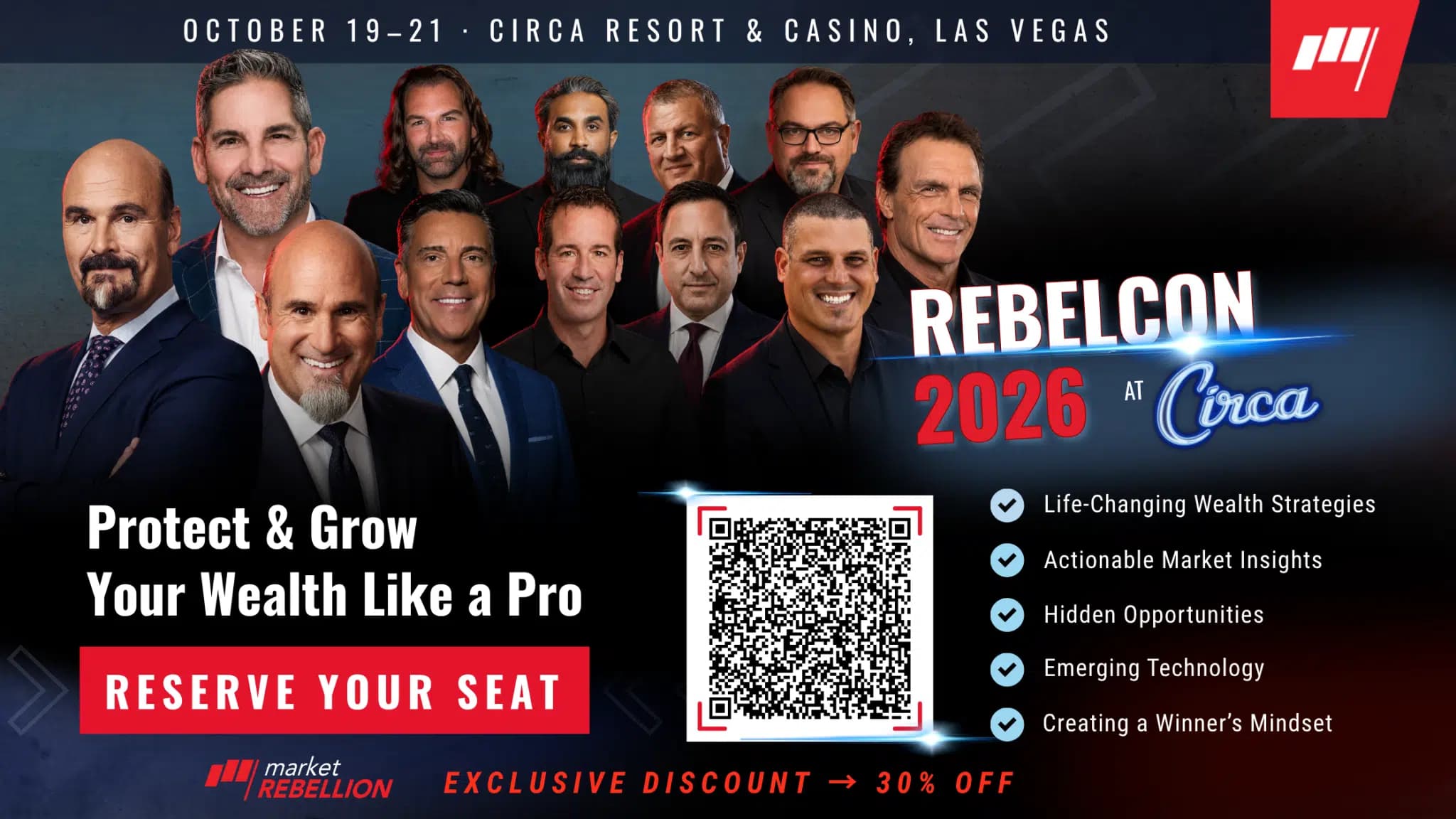 RebelCon 2026 at Circa - October 19-21, Las Vegas. Reserve your seat, 30% off