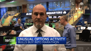 $MRO calls quadruple overnight