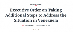 Trump Issues Action Blocking US Citizens from Trading or Financing Venezuelan Cryptocurrency via @CNBC