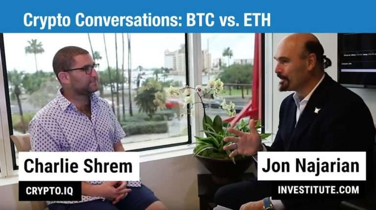 Crypto Conversations: Jon Najarian and Charlie Shrem of CryptoIQ Discuss BTC vs. ETH