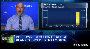 $YUMC calls prices jump 3-fold