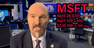 $MSFT call prices jump 3-fold