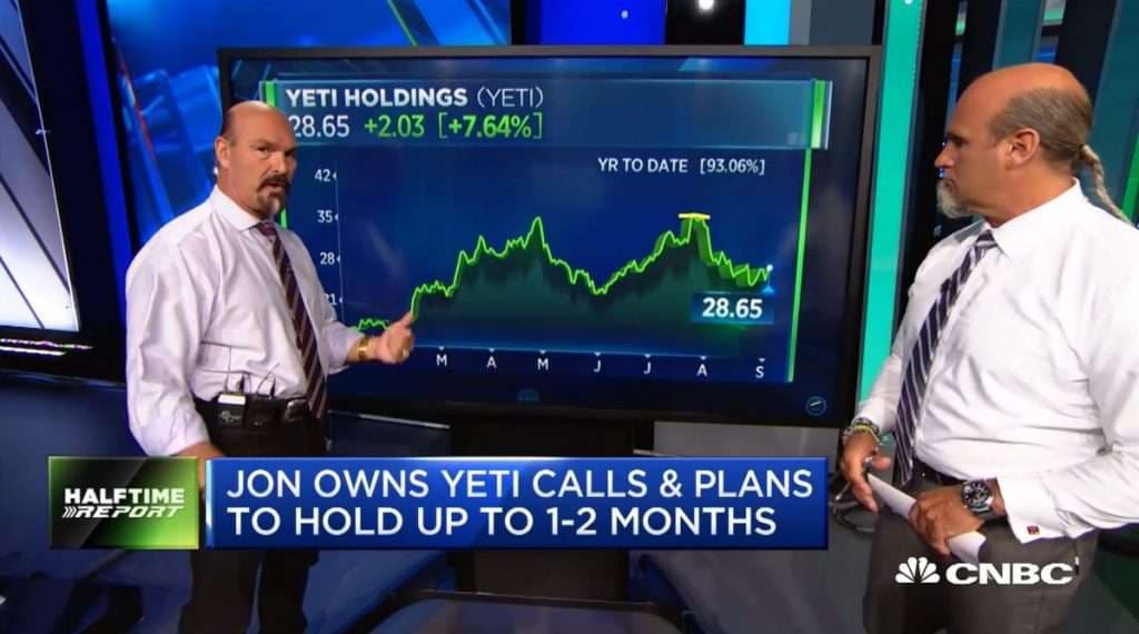 $YETI bulls triple money