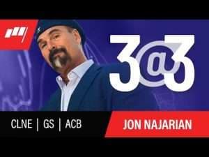 3@3 with Jon Najarian – June 9, 2021 – CLNE, GS, ACB