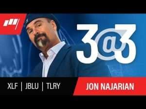 3@3 with Jon Najarian – June 28, 2021 – XLF, JBLU, TLRY