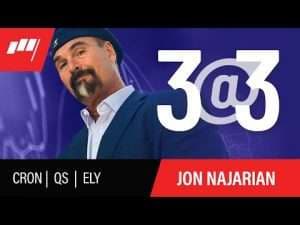 3@3 with Jon Najarian – August 18, 2021 – CRON, QS, ELY