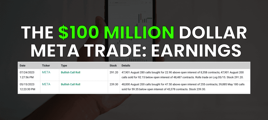 Massive META Earnings Trade — $100 Million on the Line