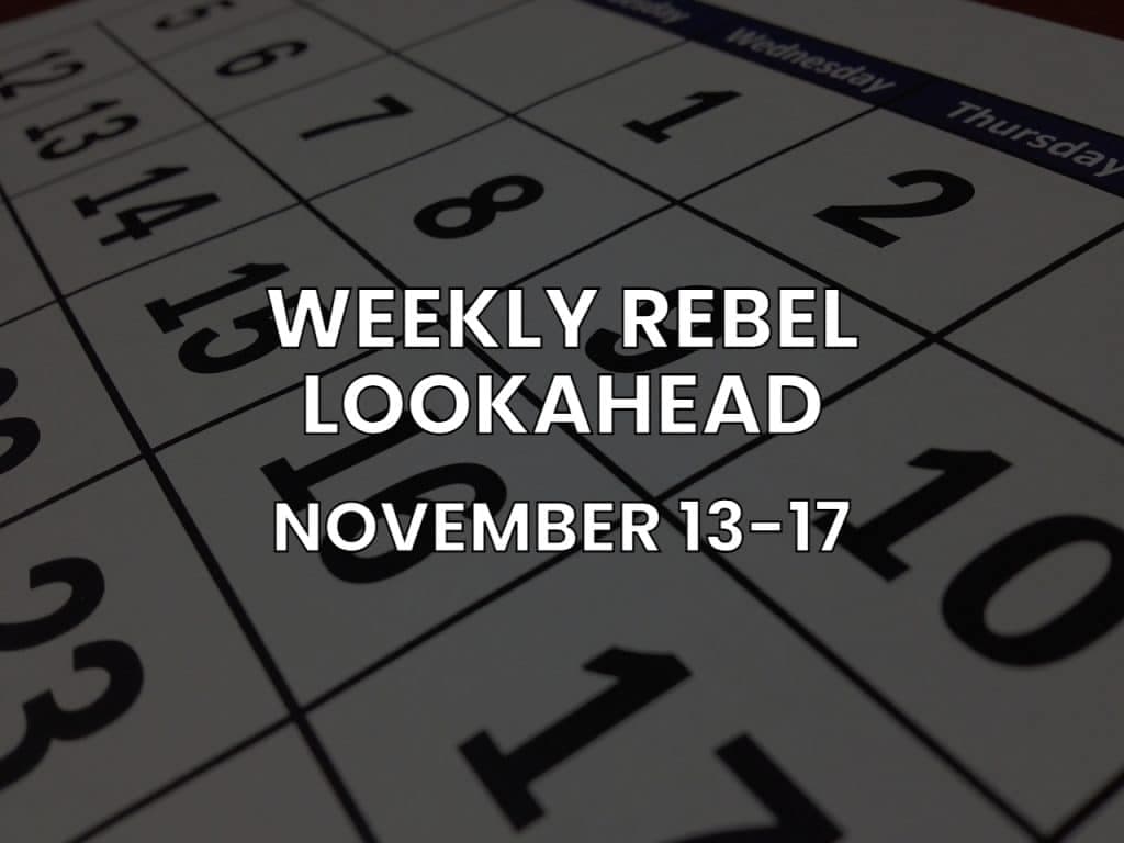The Weekly Rebel Lookahead: 11/13-11/17 Stock Market Events