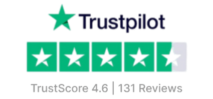 Trustpilot — TrustScore 4.6, 131 reviews