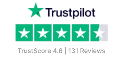 Trustpilot — TrustScore 4.6, 131 reviews